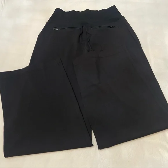 Athleta Black Venice High Rise Wide Leg Pants Size Small 2792 - Picture 6 of 11